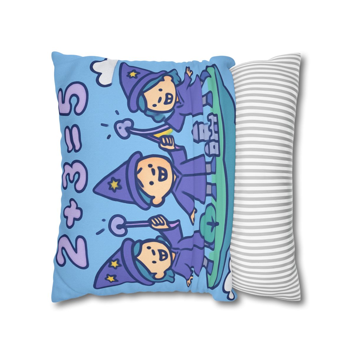 Math Wizards Floating Island comfortable bedding pillow covers