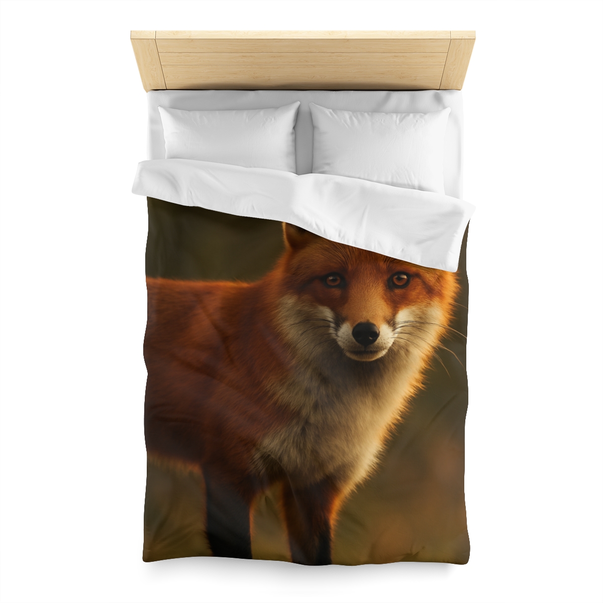 Ember Thicket Red Fox designer printed duvets