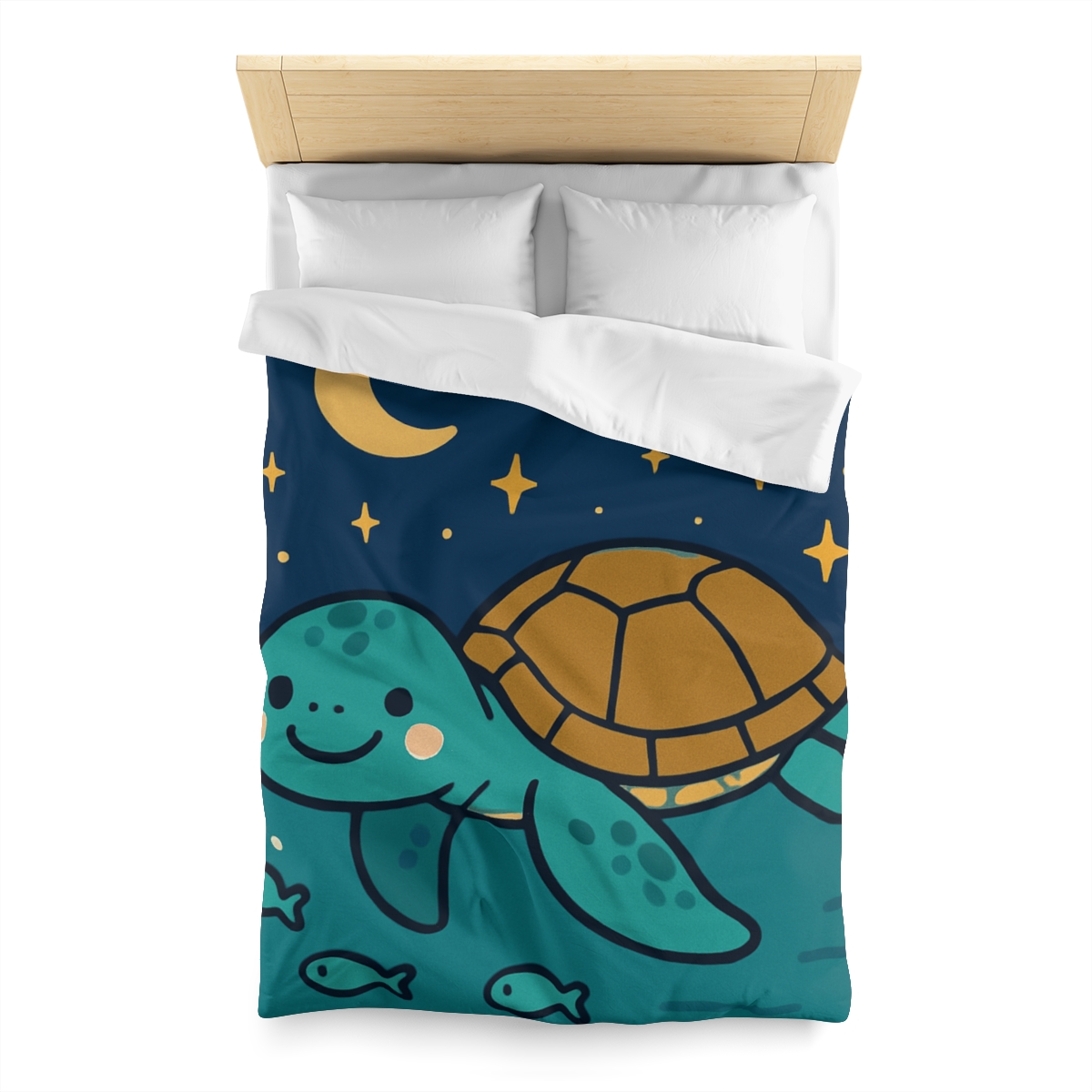 Starry Sea Turtle Voyage warm winter duvets