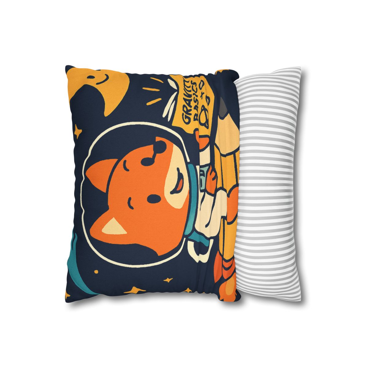 Comet Library Delivery Fox designer print pillow cases