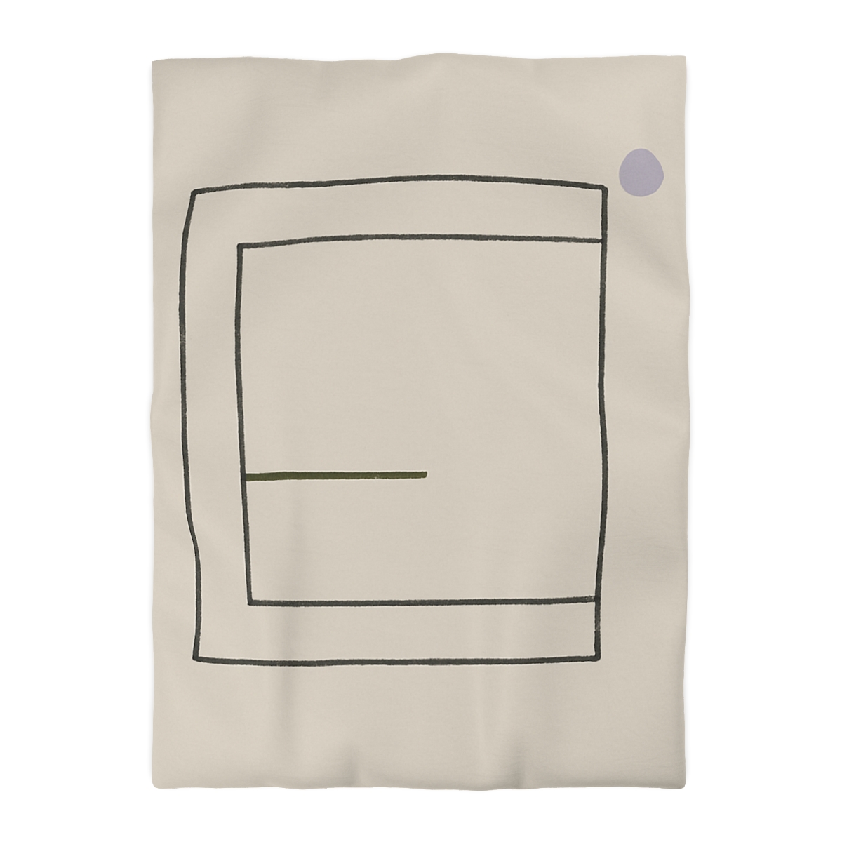 Nested Square And Crossing Short Line personalized bedding duvets