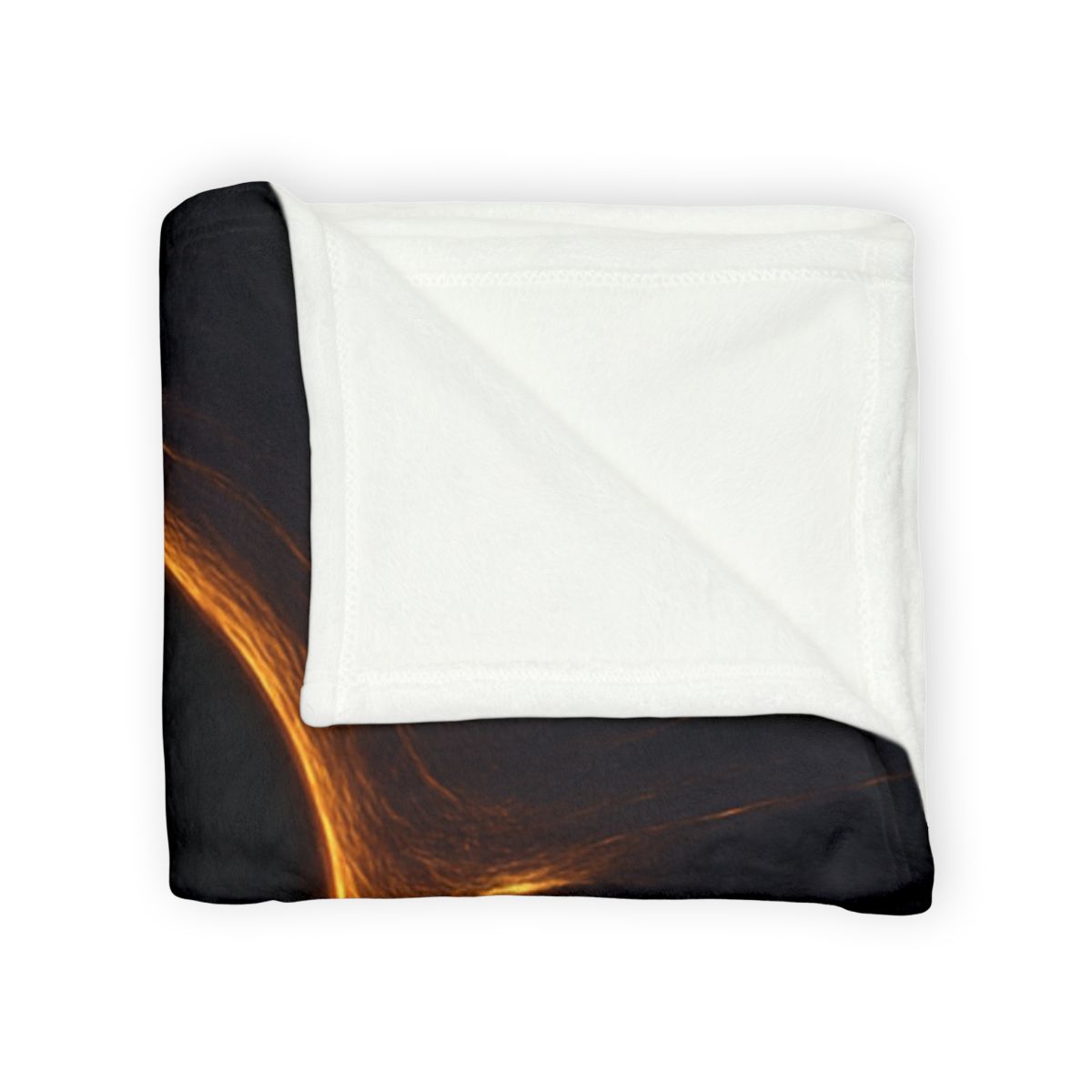 Black Hole Silhouette personalized cozy blankets