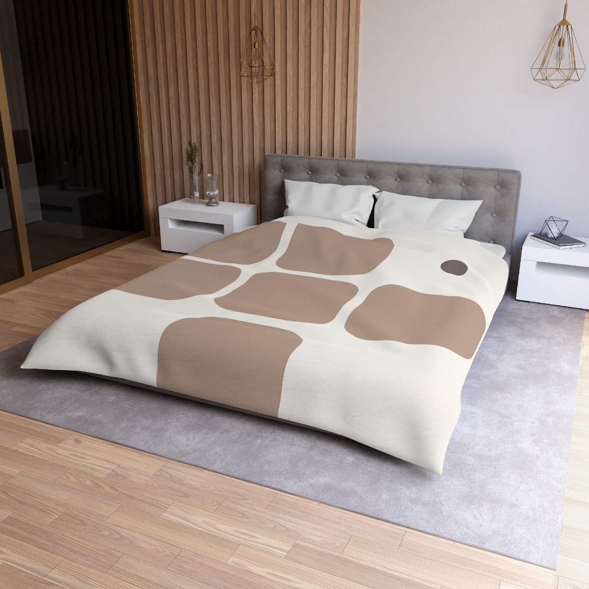 Gentle Grid With Missing Cell soft comforter duvets