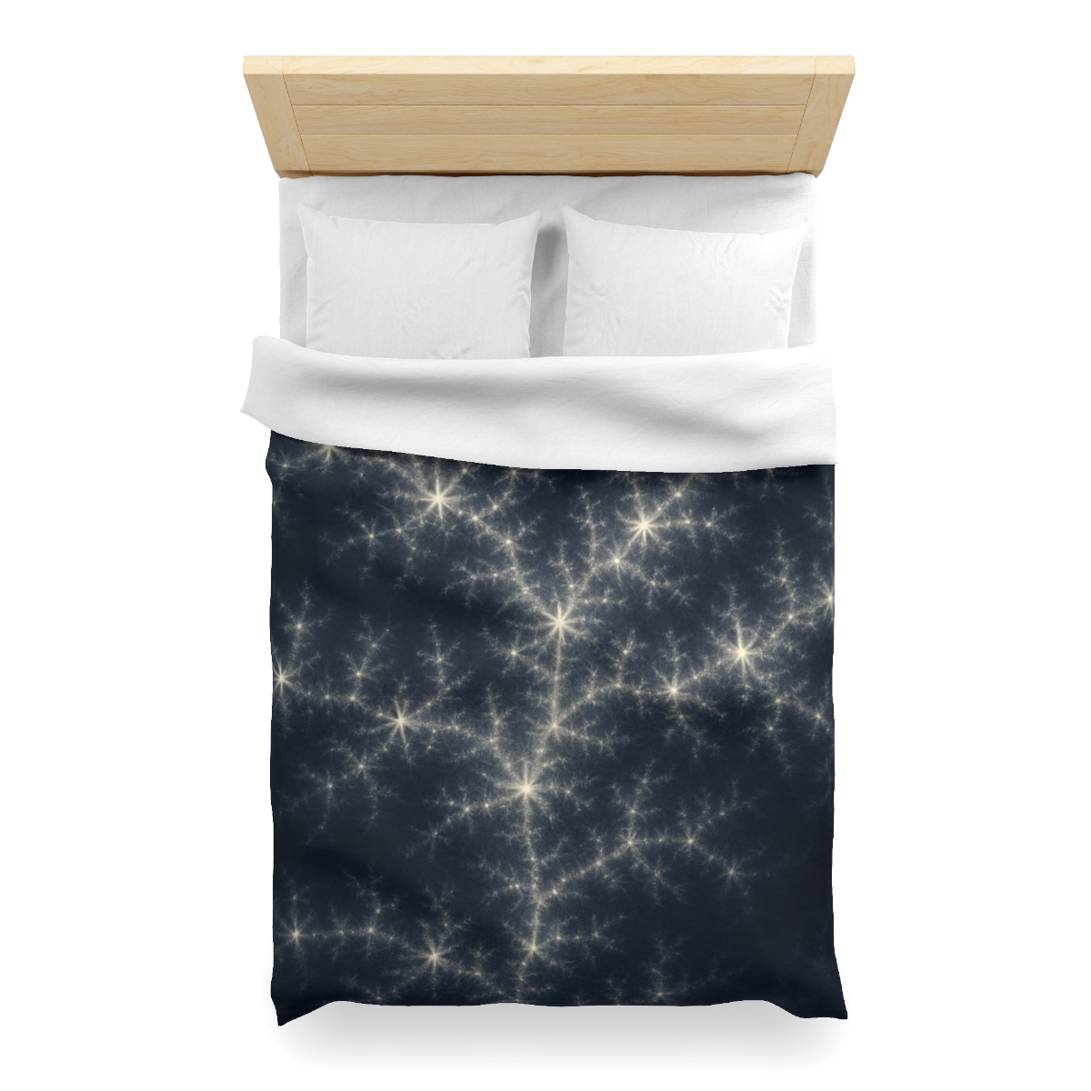 Starlit Fractal Cluster Drift duvets for gifts