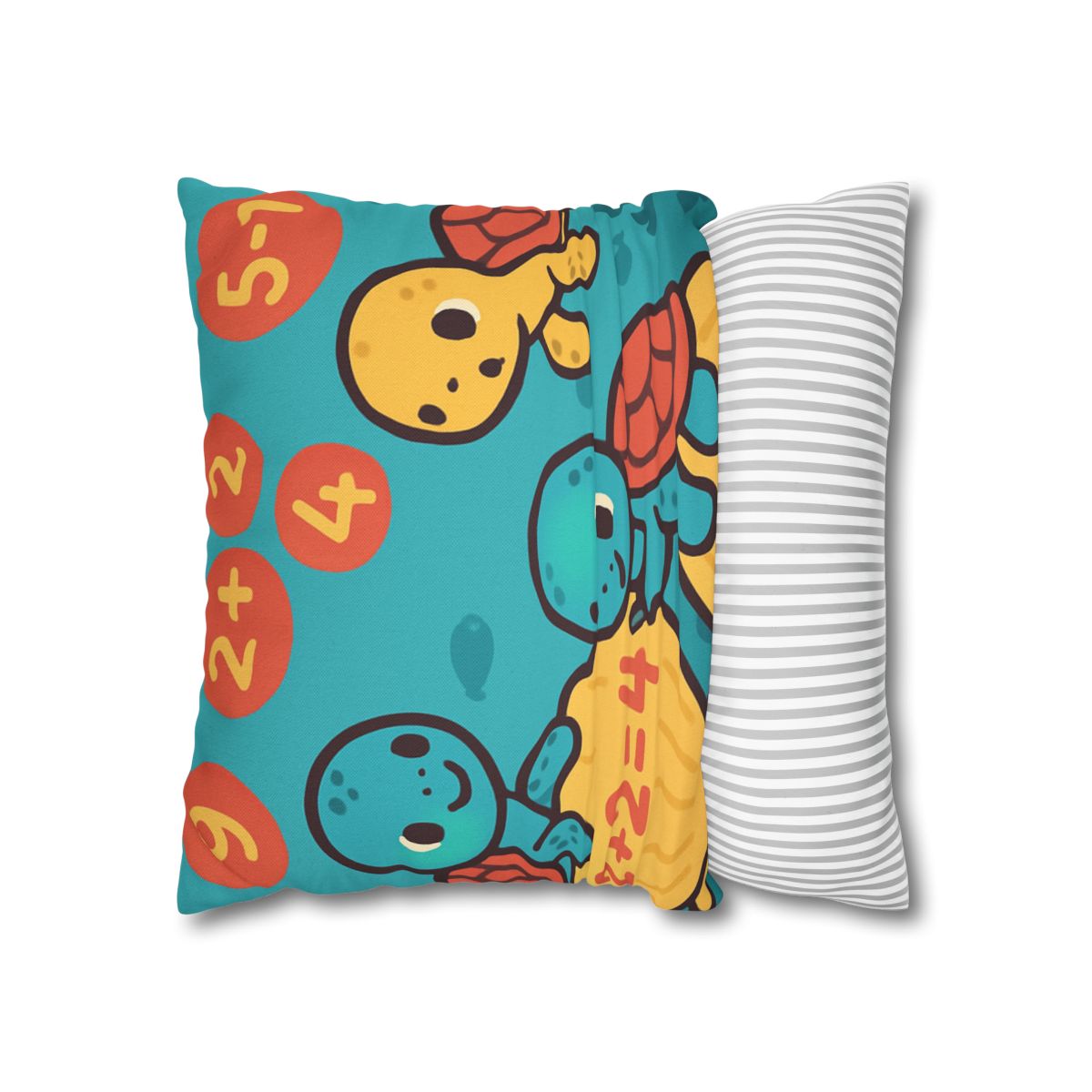 Coral Reef Math Turtles personalized pillow covers