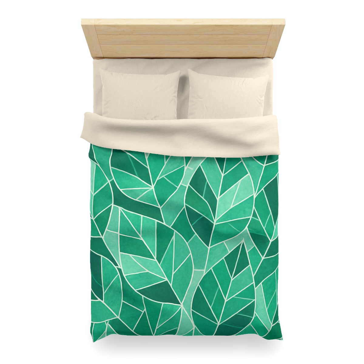 Crystal Leaf Mosaic designer printed duvets