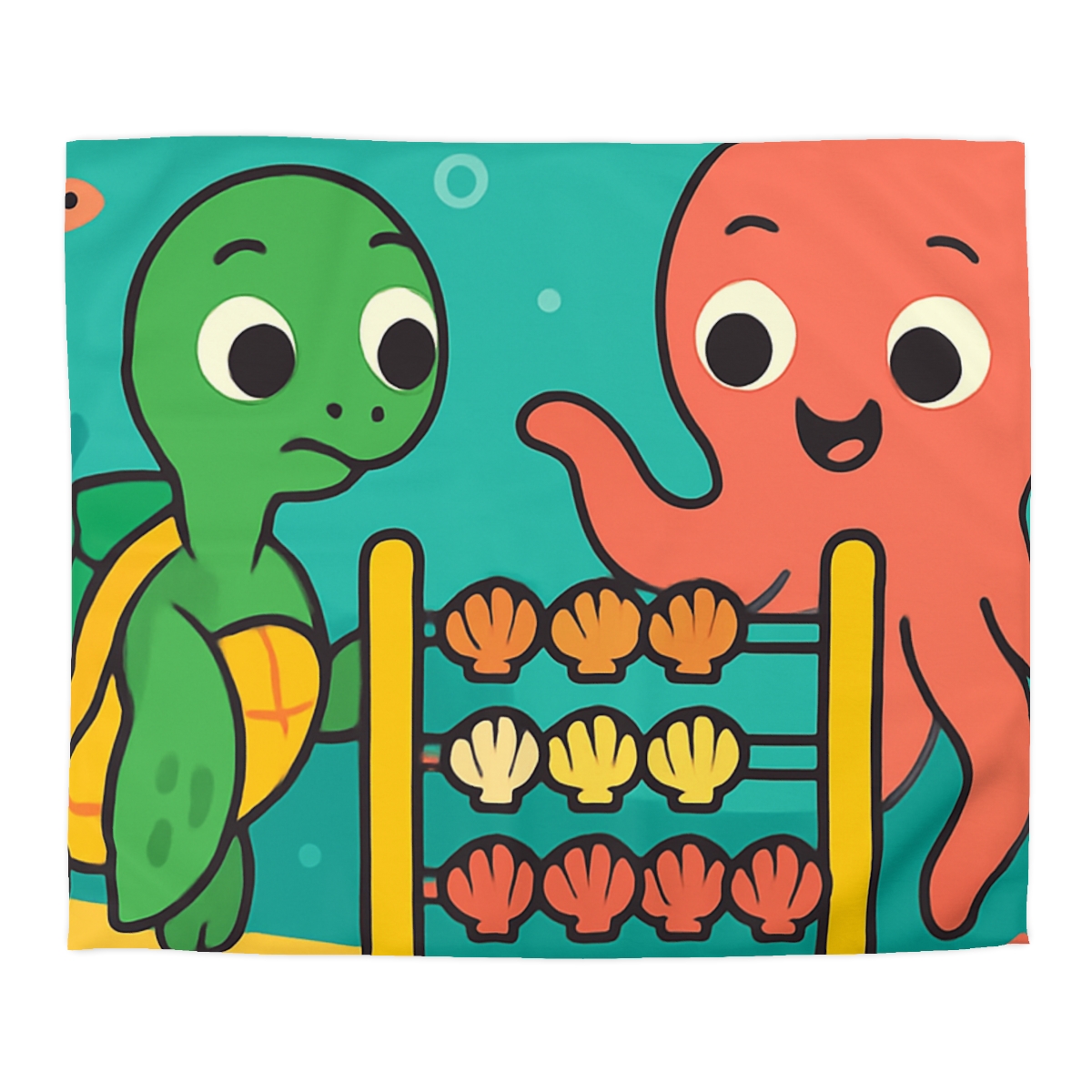 Coral Reef Codebreakers designer printed duvets