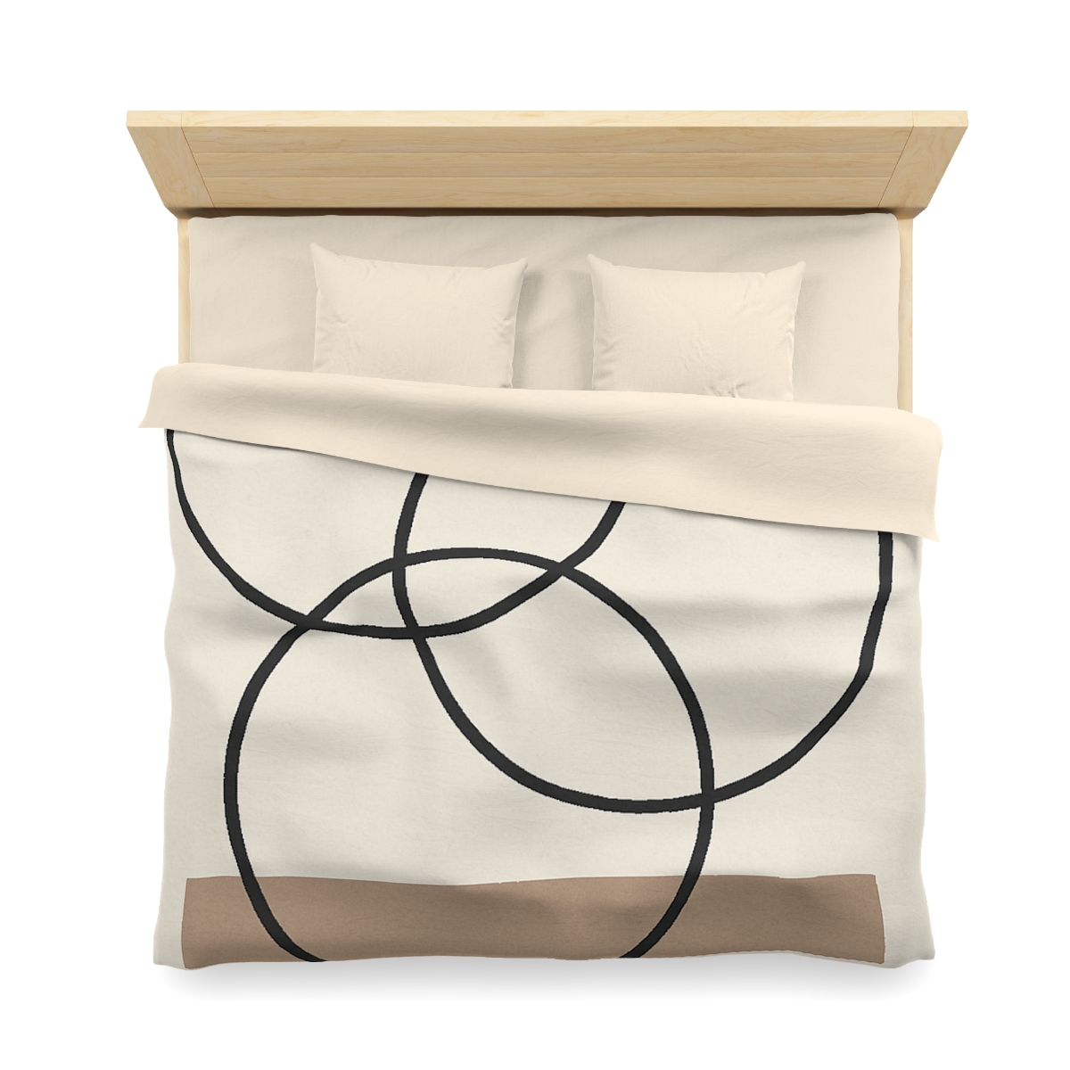 Staggered Rings And Slim Bar personalized bedding duvets