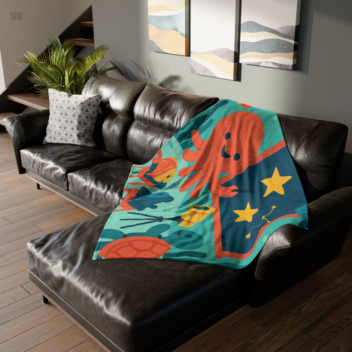 Starlight Coral Classroom trendy patterned blankets