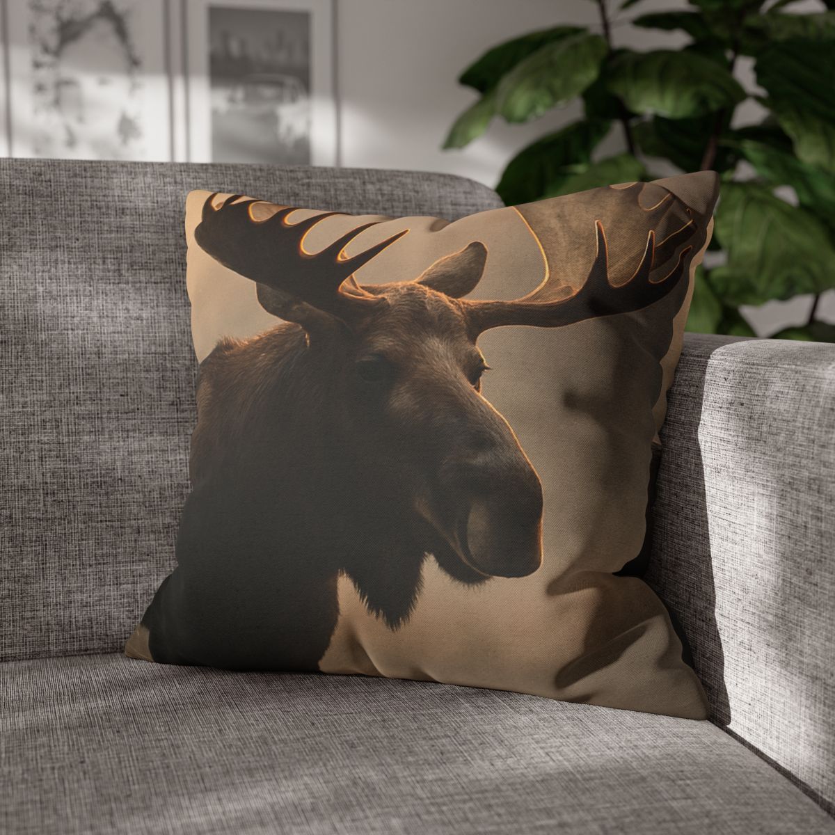 Dawn Mirror Moose designer print pillow cases
