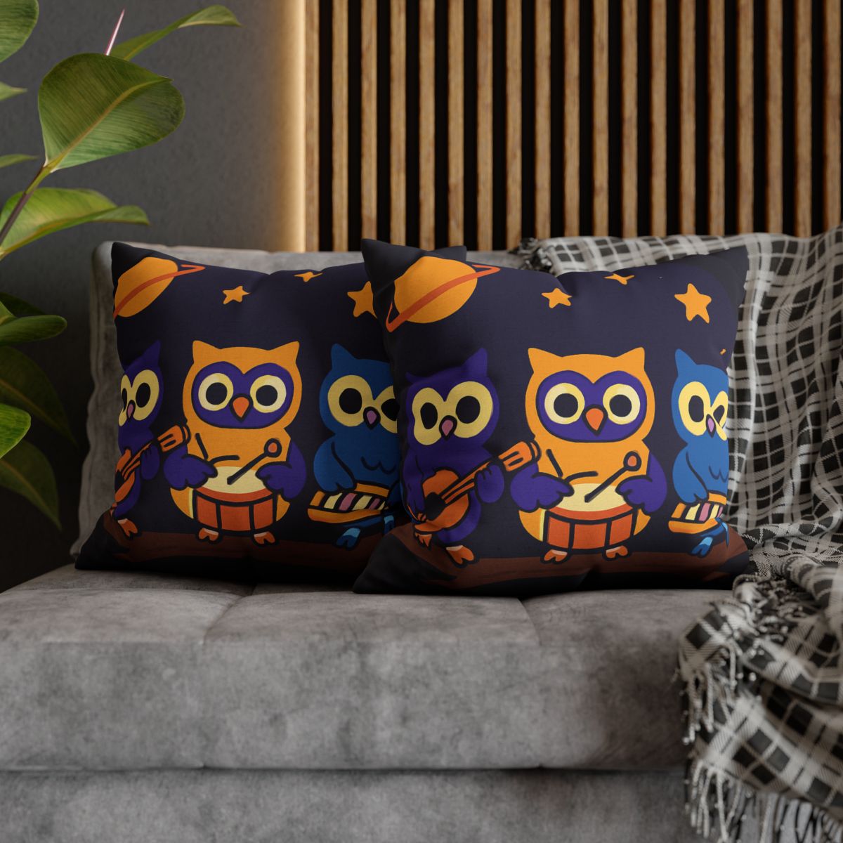 Star Song Owl Band unique gift pillow cases