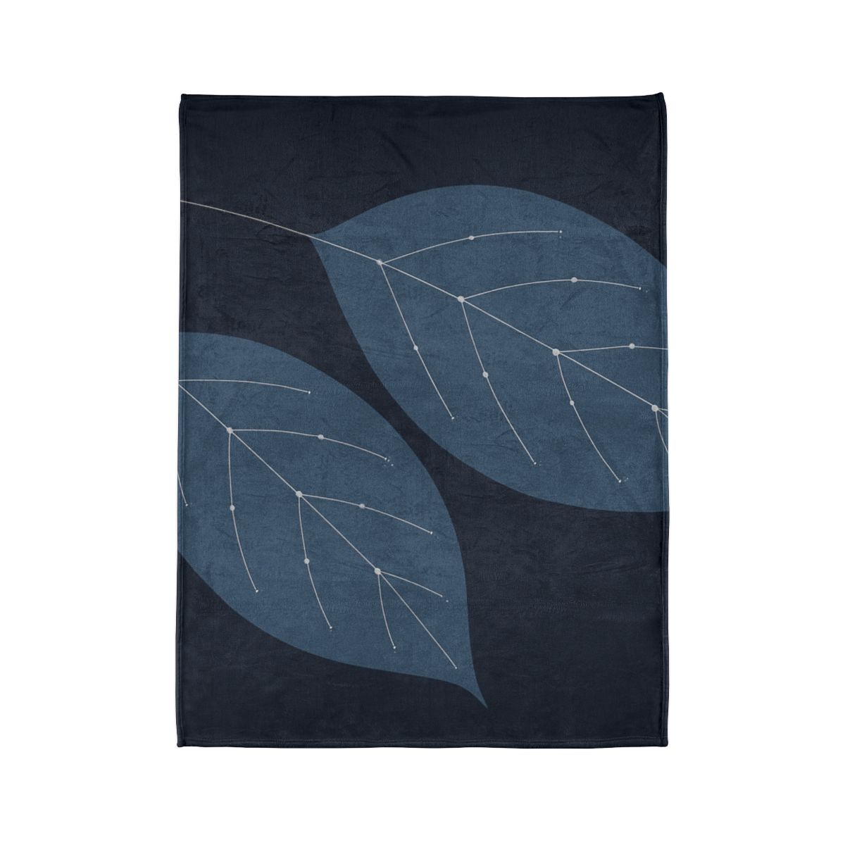 Leaf Vein Constellation Map personalized cozy blankets