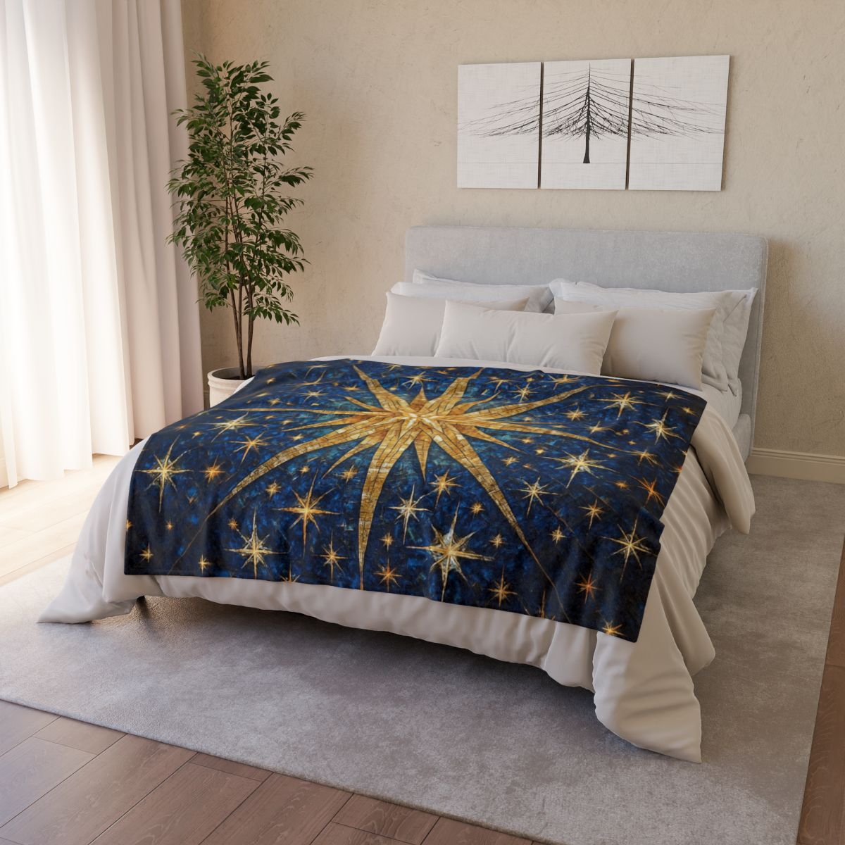 Starburst Radiant Mosaic unique gift blanketscustom blankets