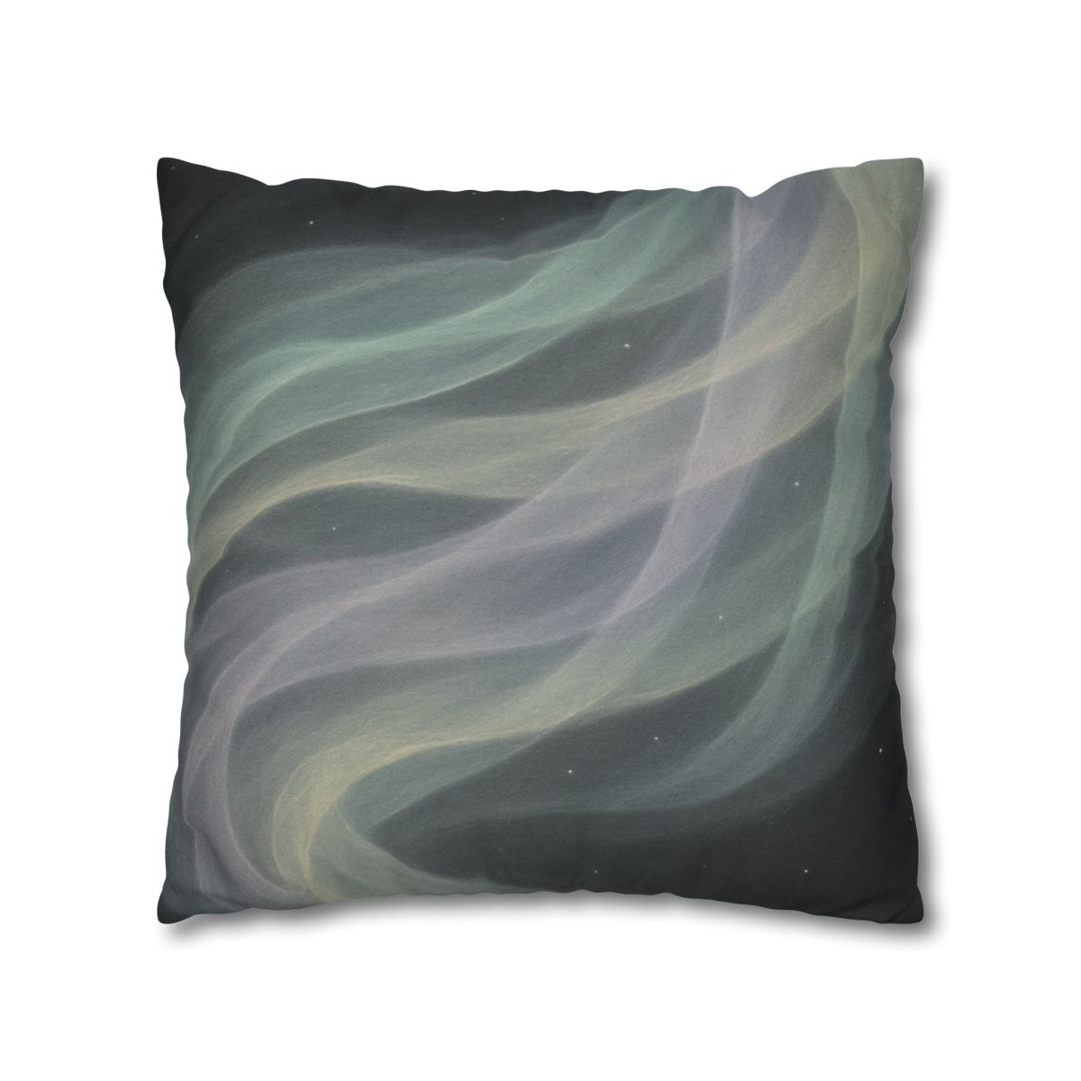 Auroral Cosmic Silk Currents designer print pillow cases