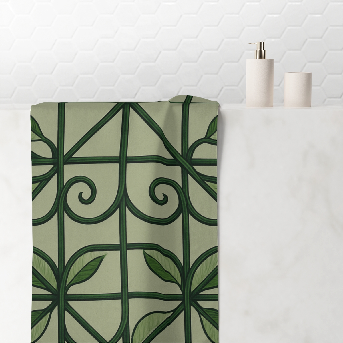 Vine Circuit Lattice stylish beach towels