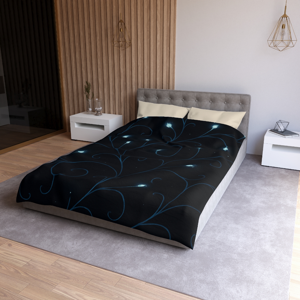 Starlit Vine Constellation personalized bedding duvets