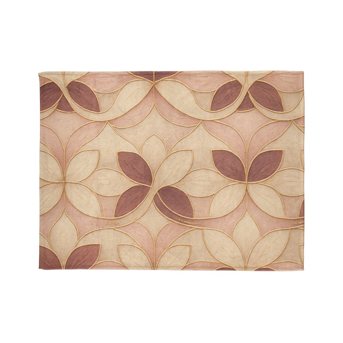 Petal Ribbon Mosaic soft fleece blankets