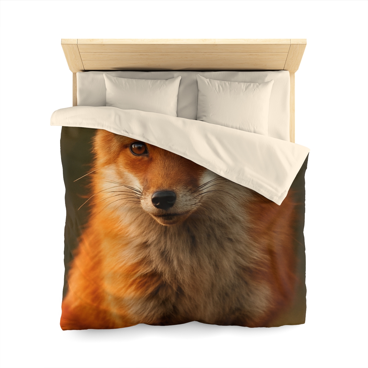 Crimson Whisper Red Fox custom duvets