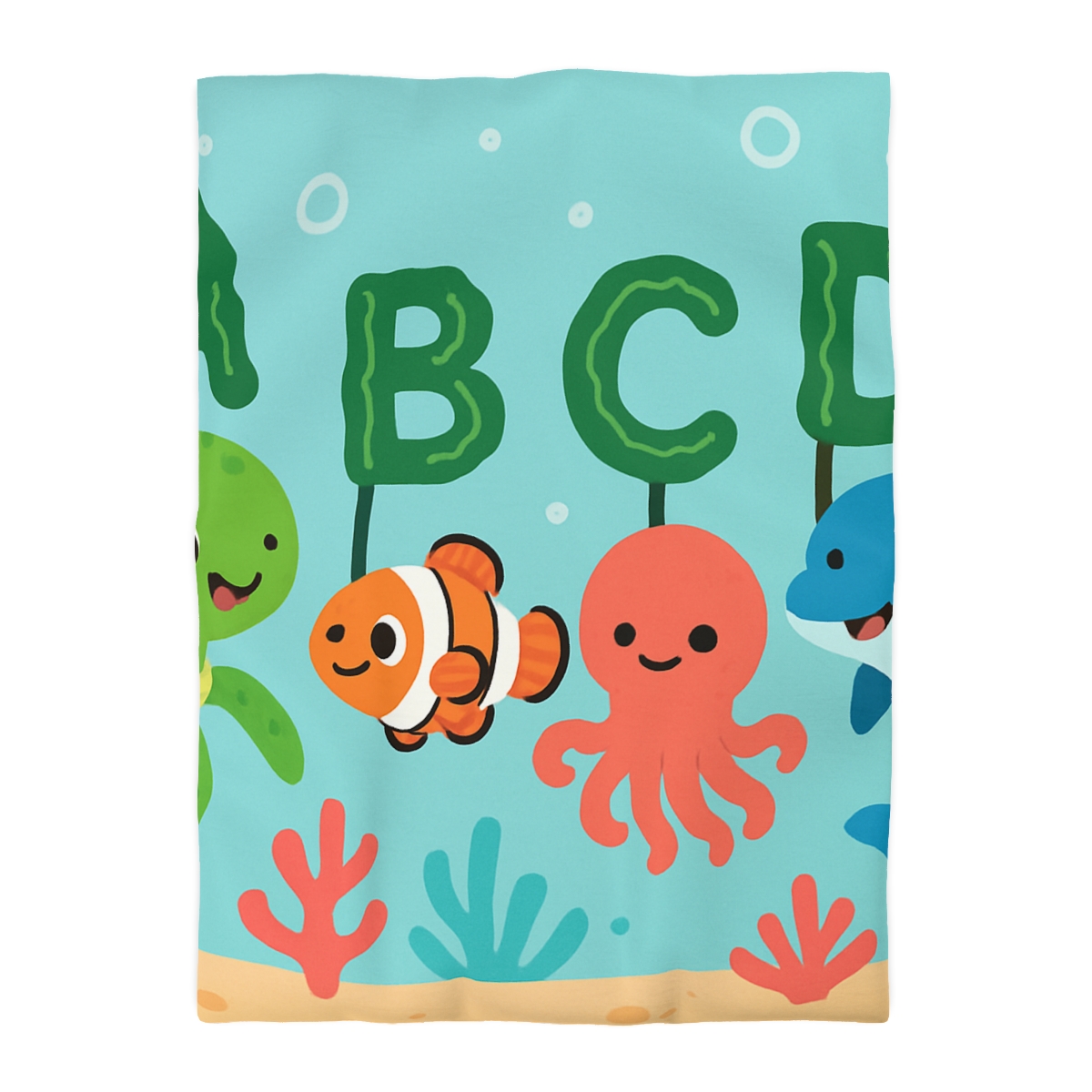Coral Reef Alphabet Parade stylish duvet covers