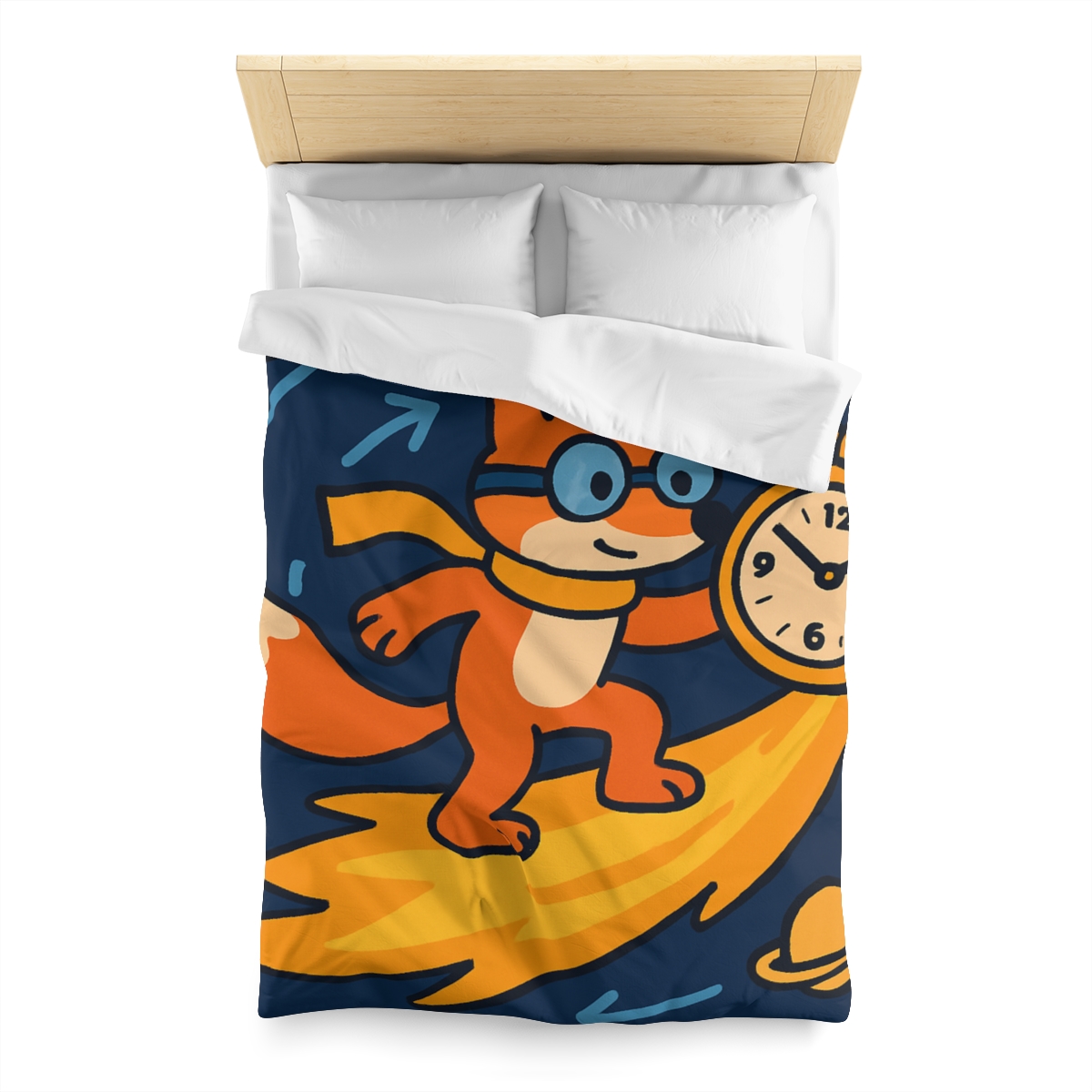Time Traveling Comet Fox stylish duvet covers