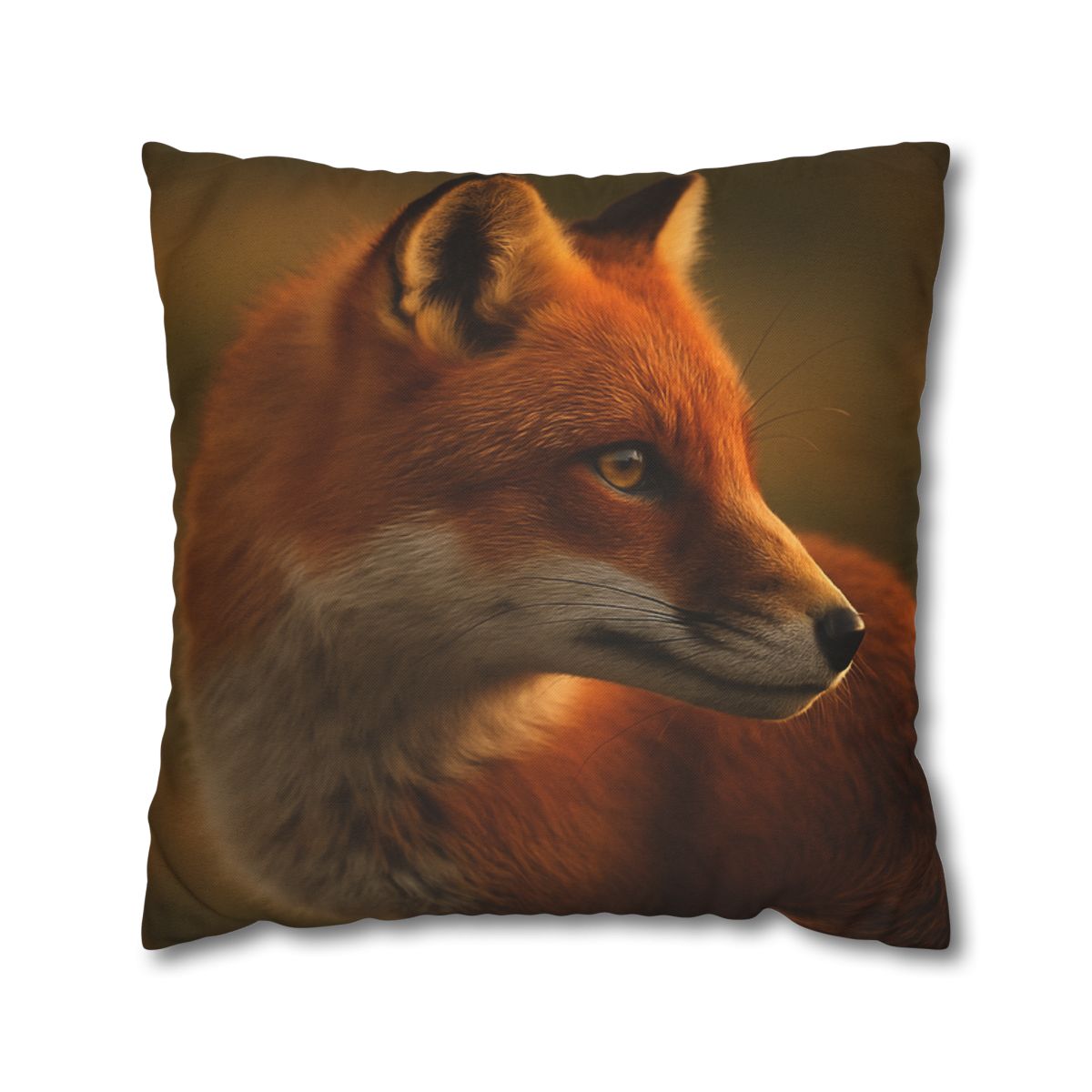Crimson Whisper Red Fox trendy patterned pillow cases