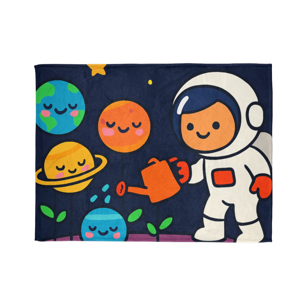 Galaxy Garden Of Friendly Planets warm winter blankets