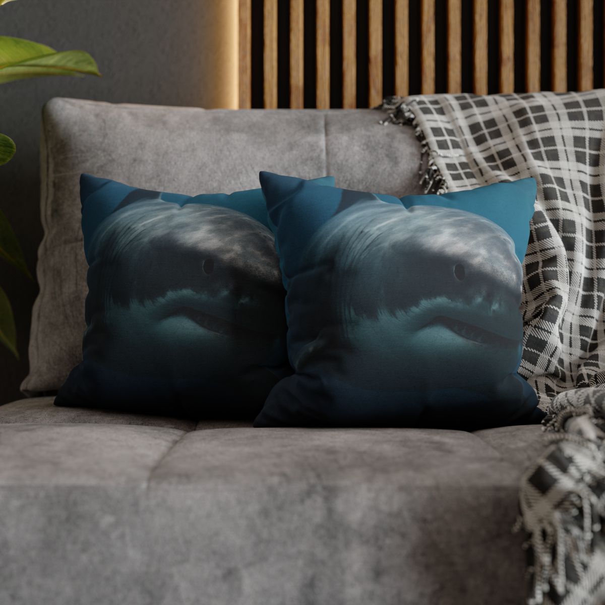 Silent Hunter Great White Shark comfortable bedding pillow covers