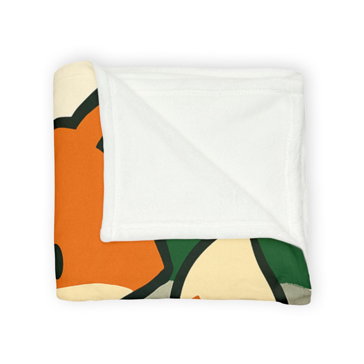 The Map Making Fox In Misty Pines personalized cozy blankets