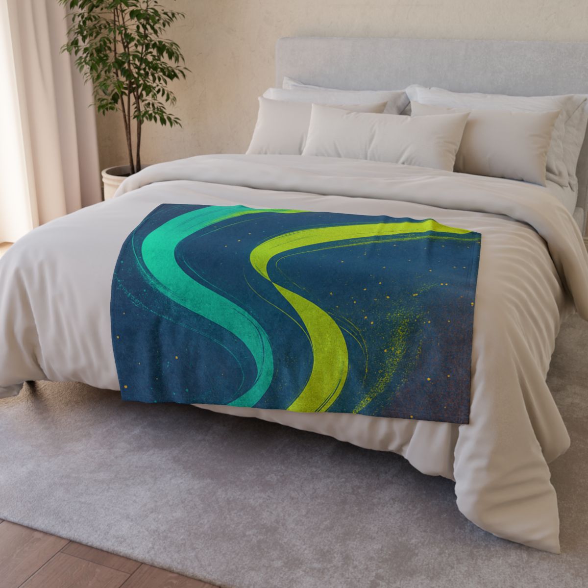 Auroral Dust Ribbon personalized cozy blankets