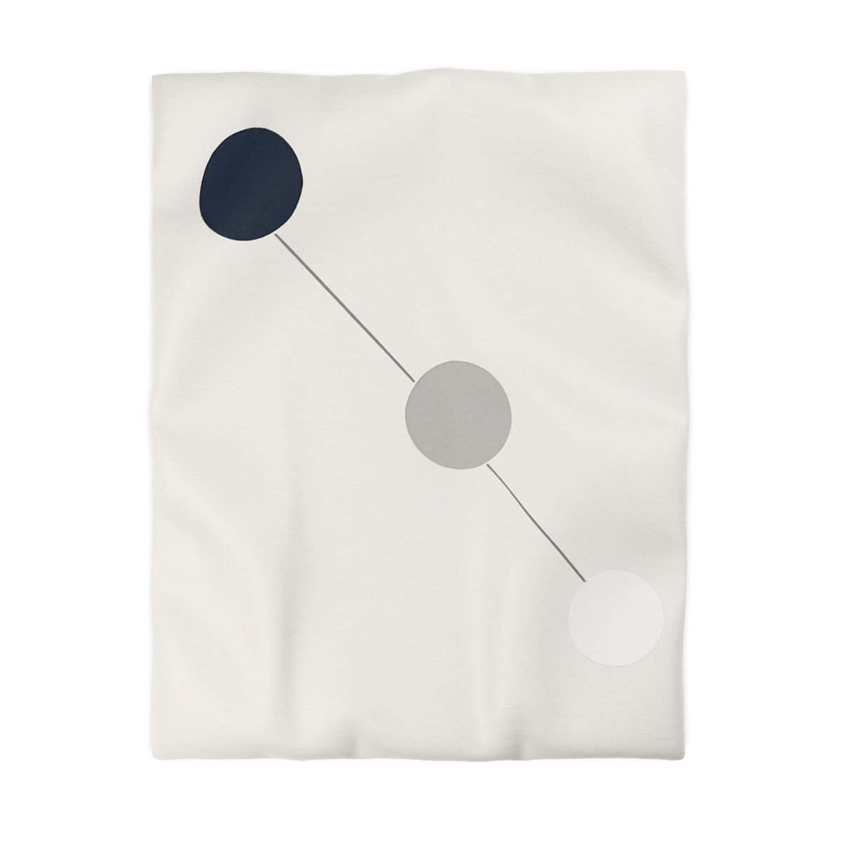 Orbital Triad Alignment designer printed duvets