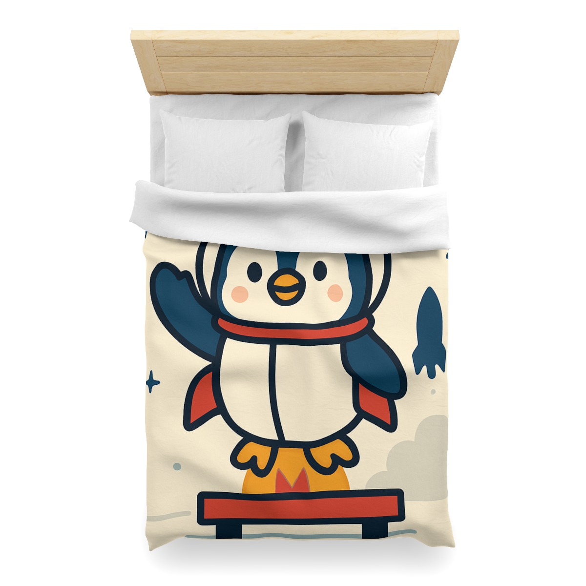 Rocket-Pilot Penguin warm winter duvets