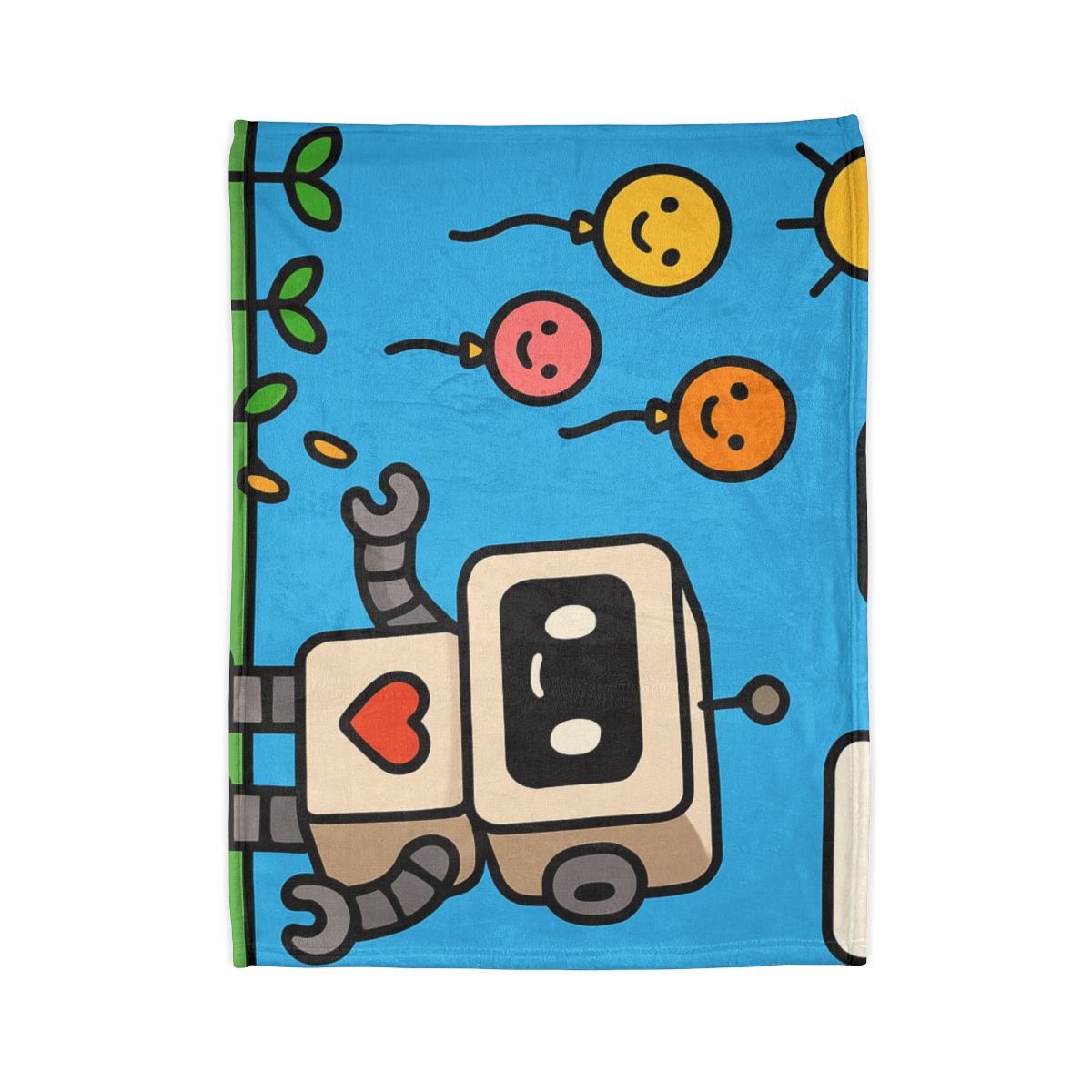 Robot Garden Of Flying Seeds trendy patterned blankets