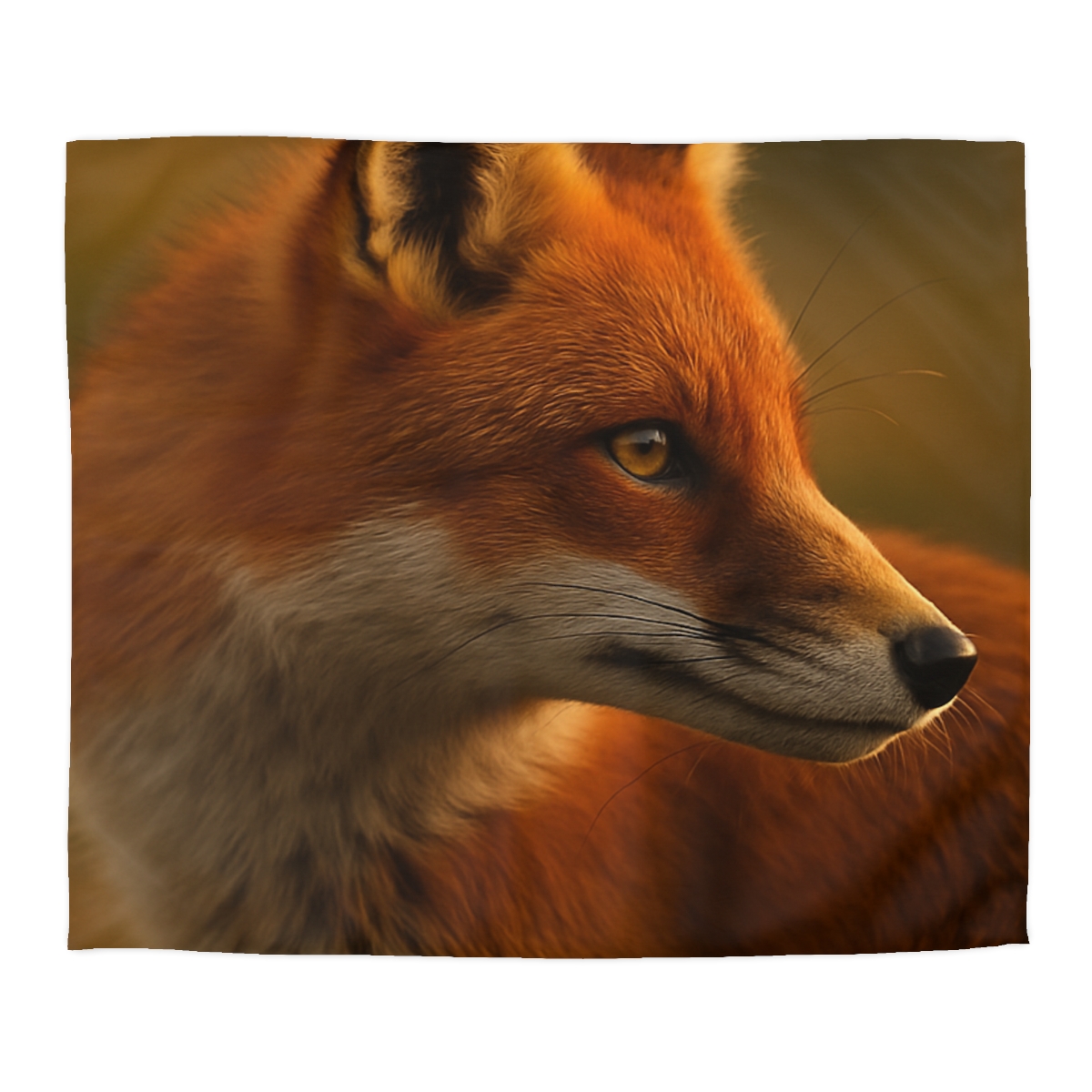 Crimson Whisper Red Fox soft comforter duvets