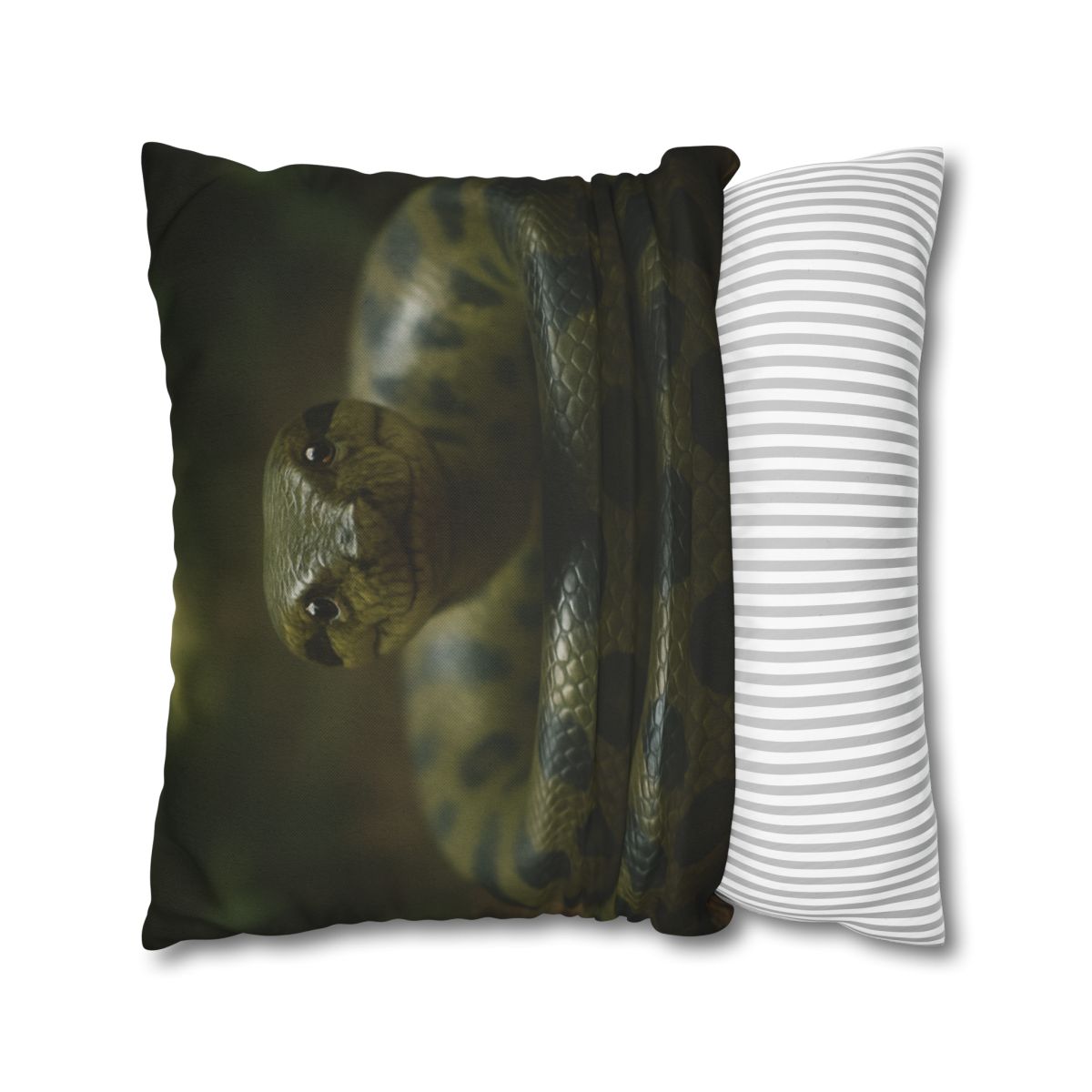 Starlit Coil Green Anaconda stylish decorative pillowcases