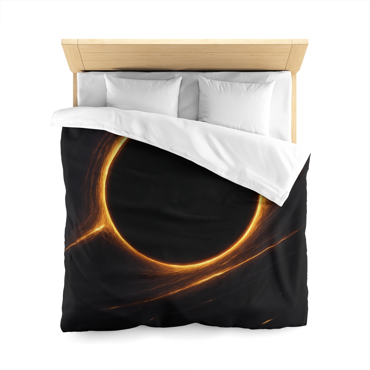 Black Hole Silhouette unique patterned duvets