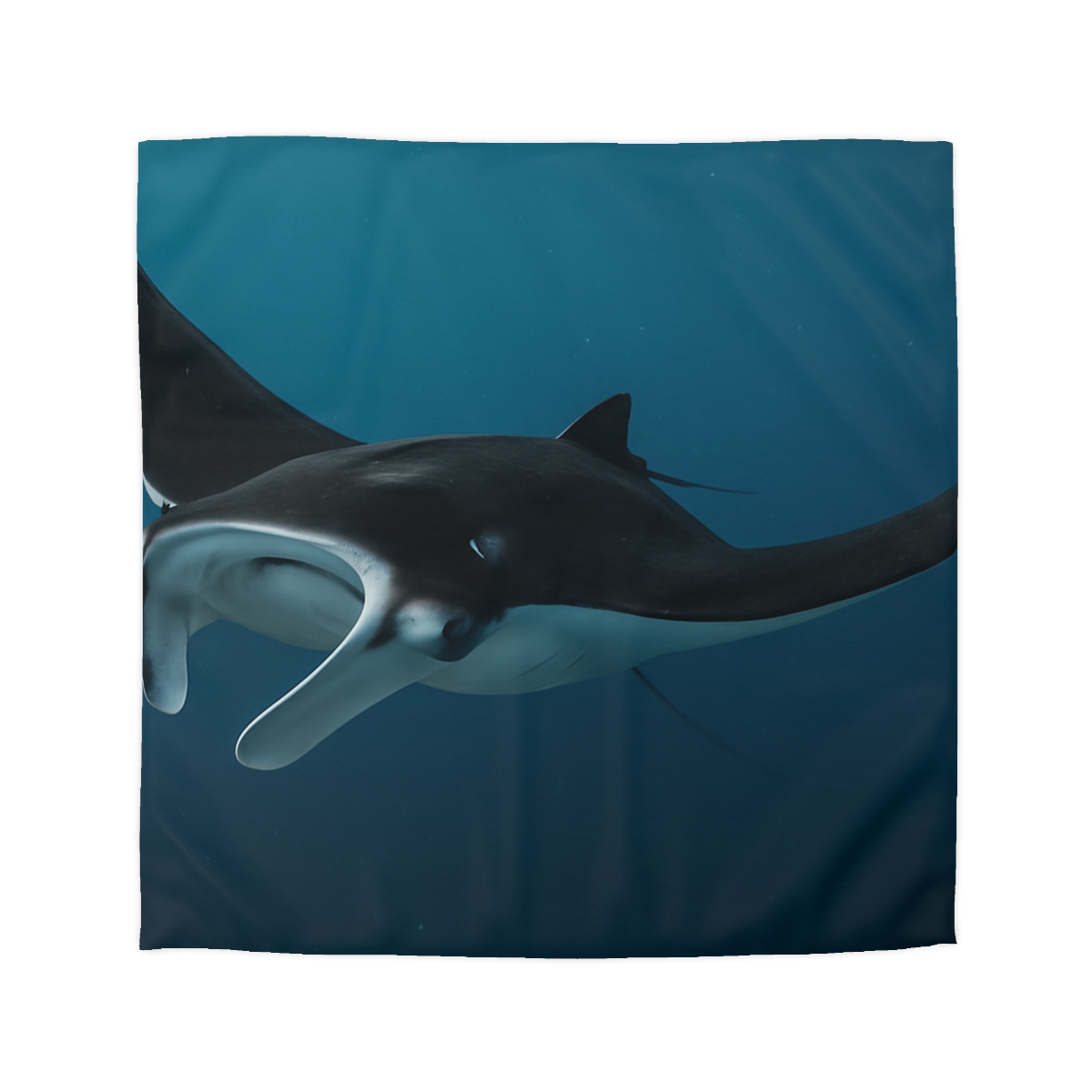 Midwater Dancer Manta Ray personalized bedding duvets