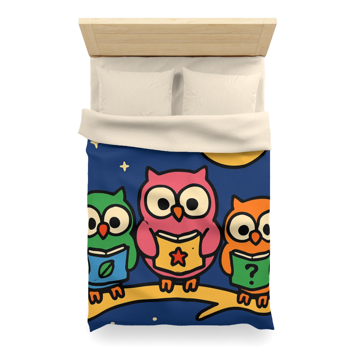 Galaxy Garden Of Curious Owls soft comforter duvets