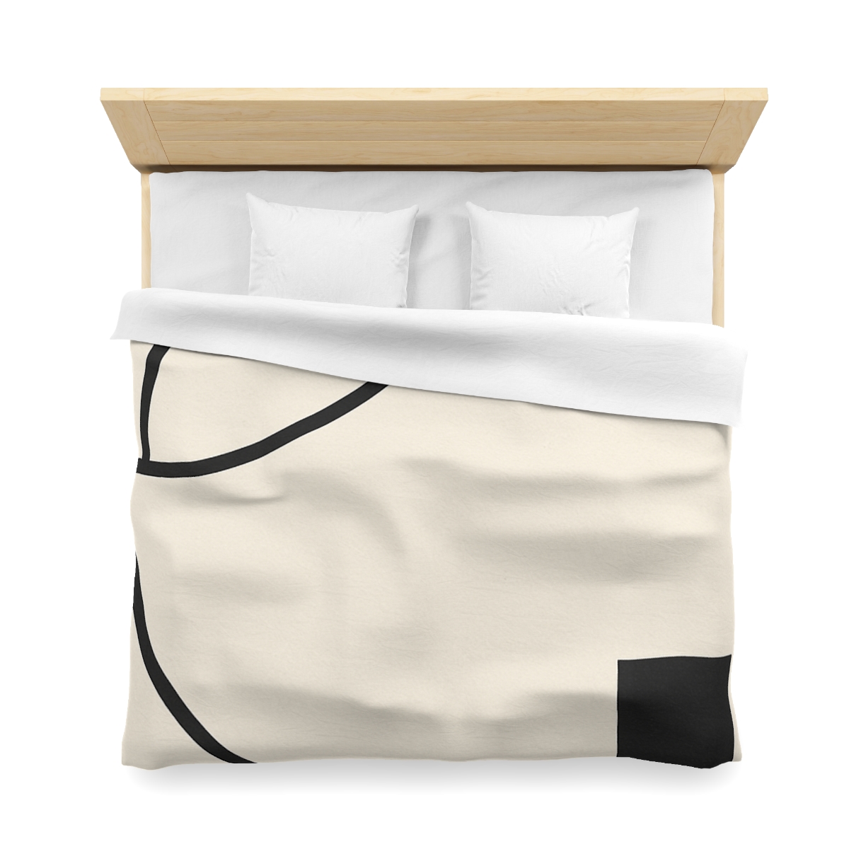 Corner Arc Pause personalized bedding duvets