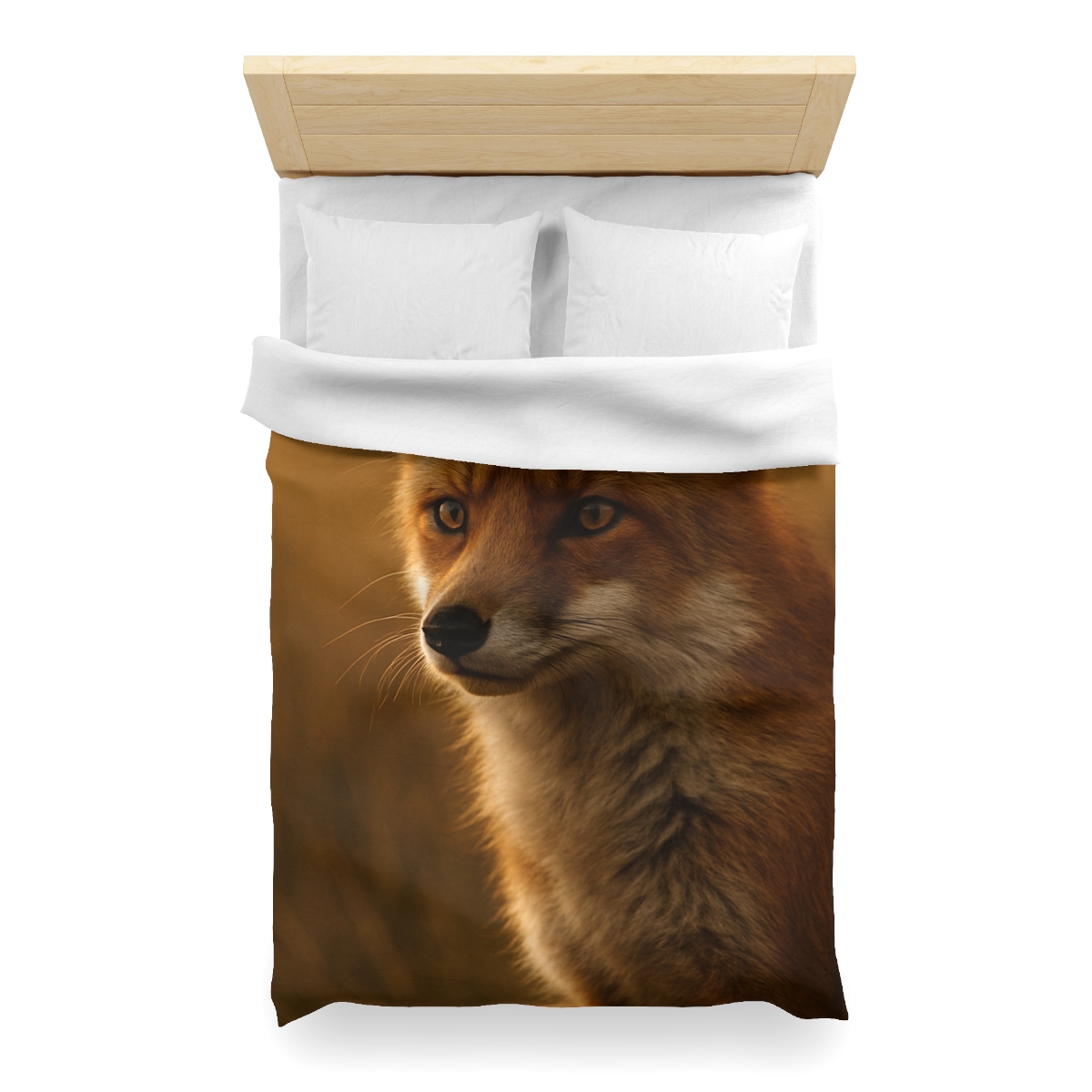 Crimson Whisper Red Fox stylish duvet covers