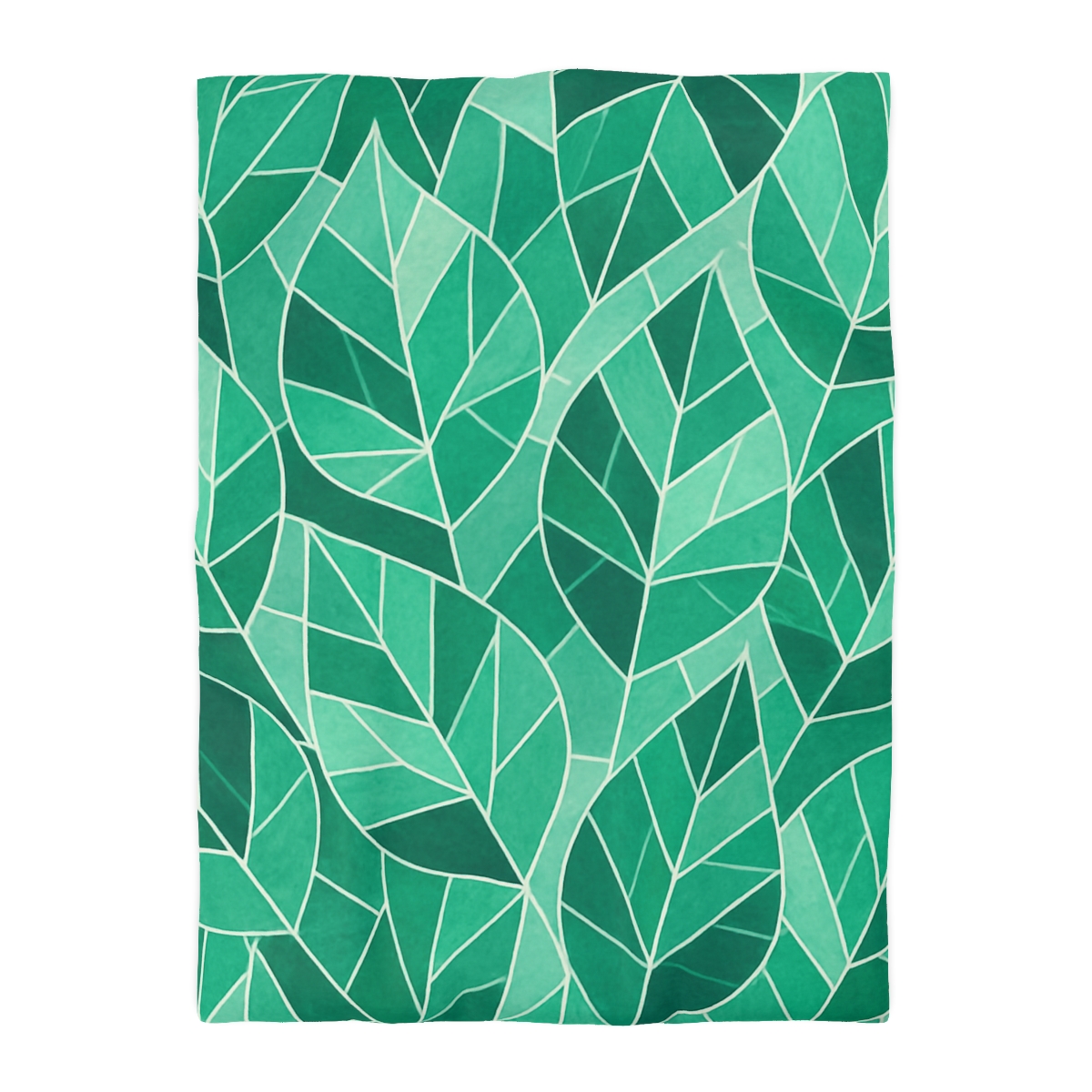 Crystal Leaf Mosaic designer printed duvets