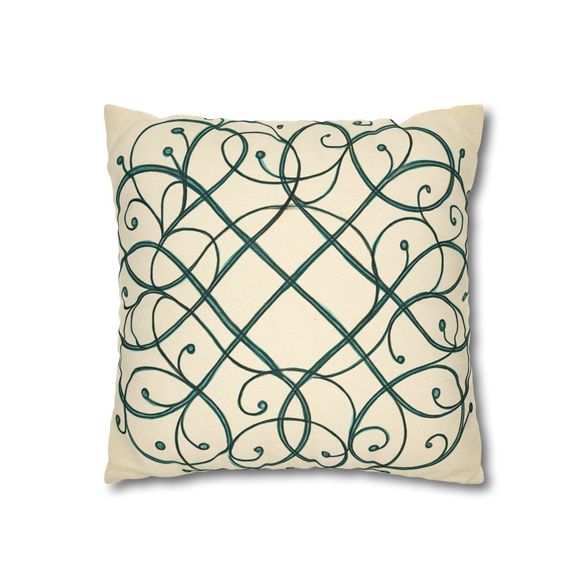 Vine Lattice Halo designer print pillow cases