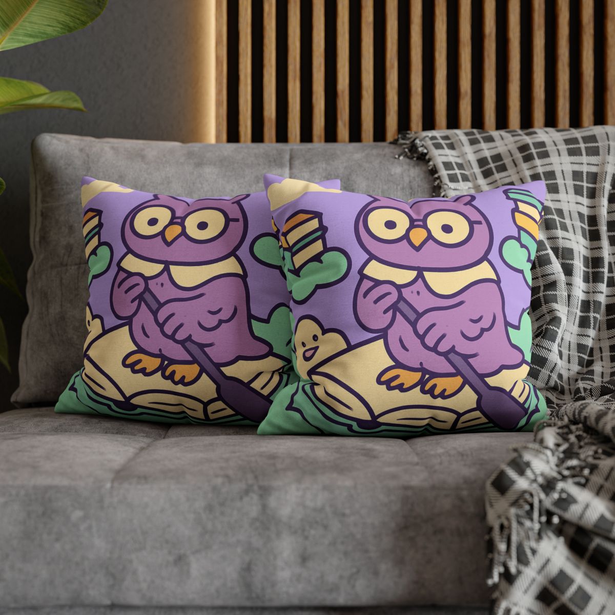 Cloud Library Owl Boat trendy patterned pillow cases