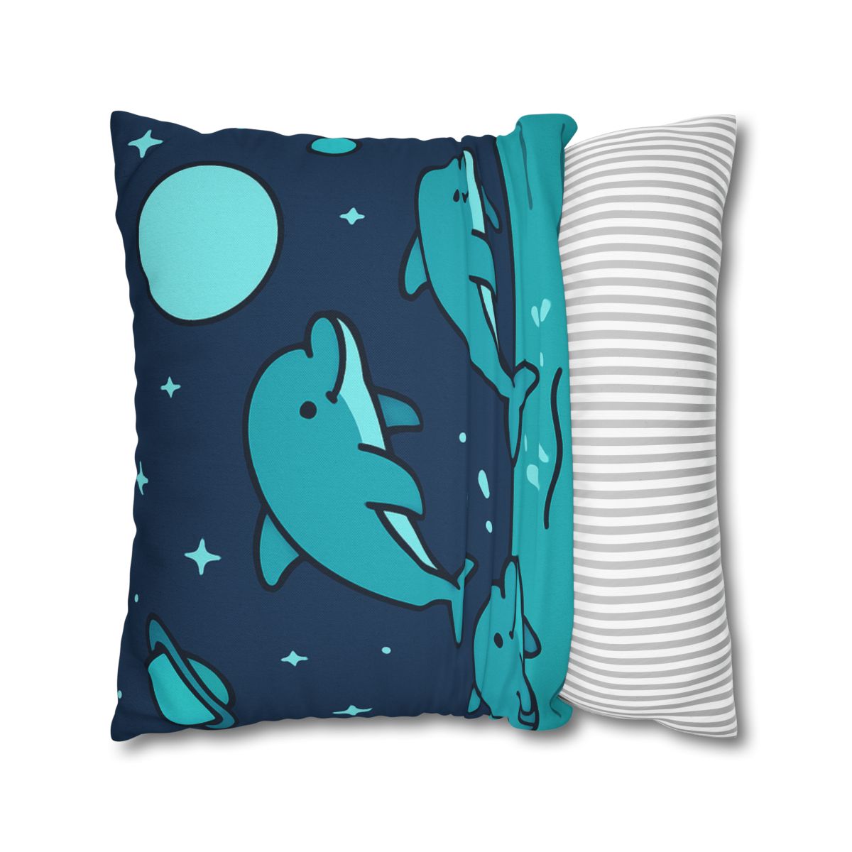 Starlight Sea And The Cosmic Dolphins custom pillow cases