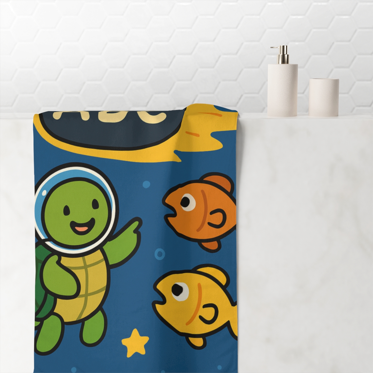 Comet Classroom Turtle decorative home towels