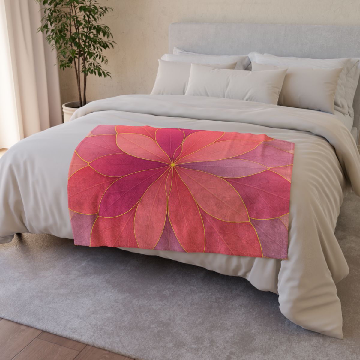 Petal Prism Overlap warm winter blankets