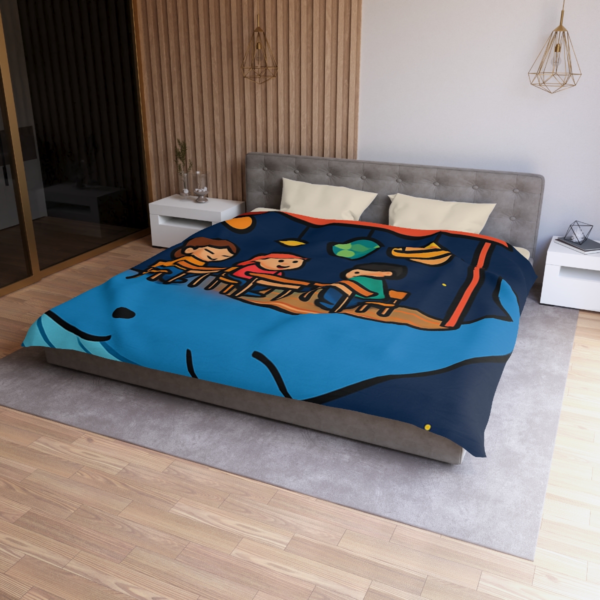 Cosmic Whale Classroom stylish duvet covers