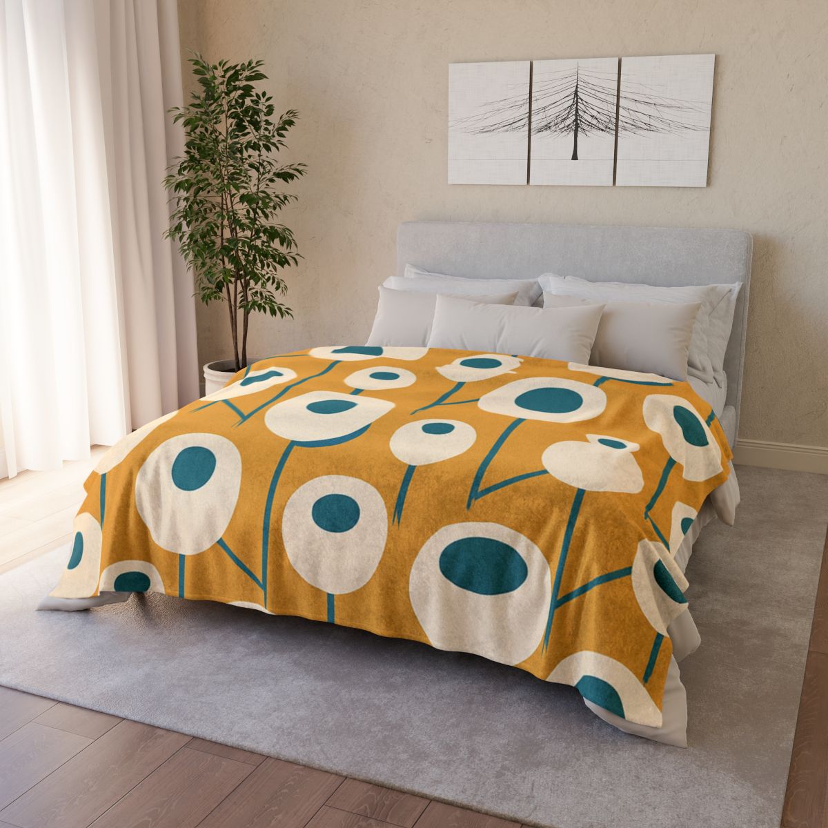 Seed Pod Cluster Grid warm winter blankets