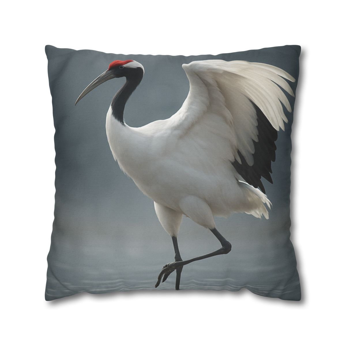 Mist Dancer Red Crowned Crane unique gift pillow cases