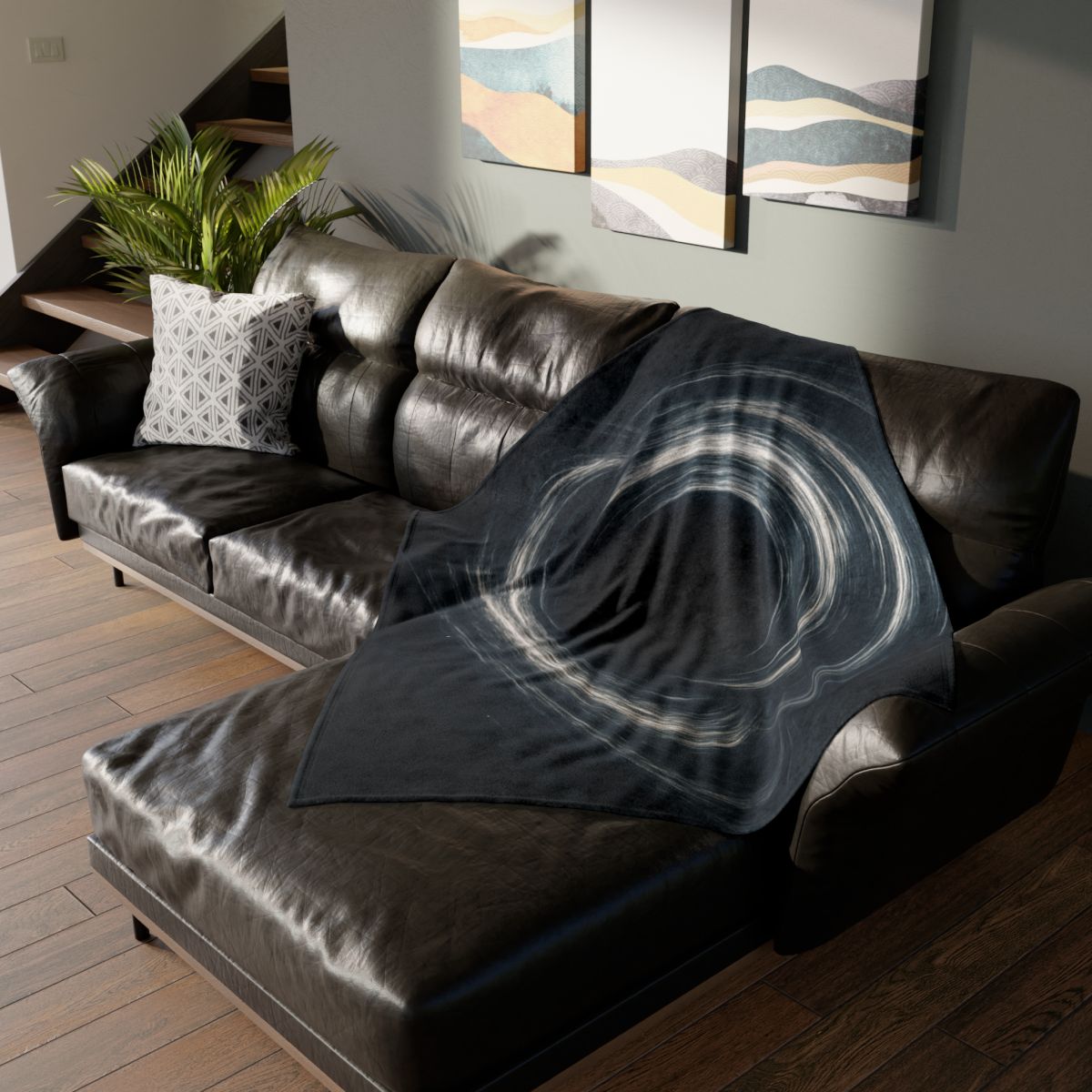 Gravity Well Vortex personalized cozy blankets