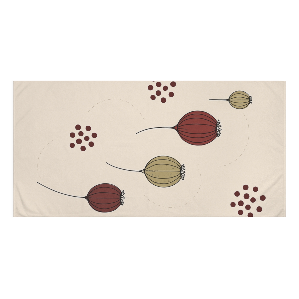 Seed Pod Constellation Cluster comfortable face towels